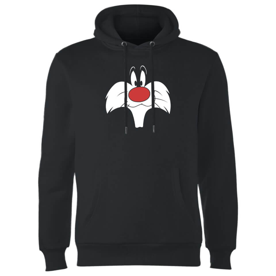 Looney Tunes Sylvester Big Face Hoodie - Black