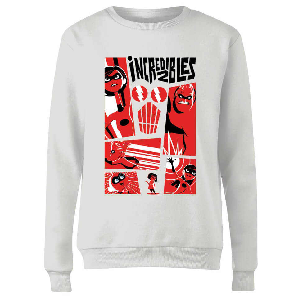 The Incredibles 2 Poster Women's Sweatshirt - White 2