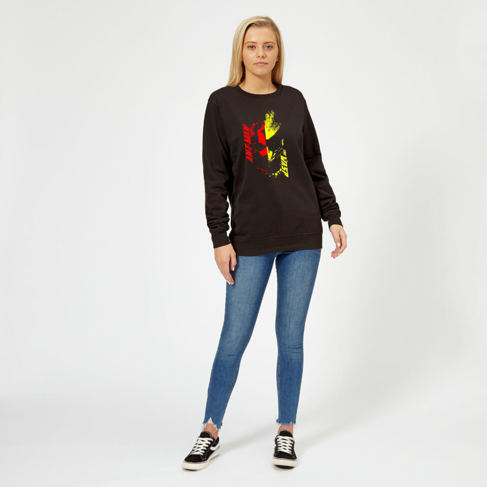 Ant-Man And The Wasp Split Face Women's Sweatshirt - Black 1