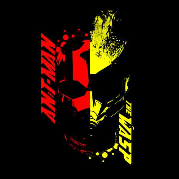 Ant-Man And The Wasp Split Face Women's Sweatshirt - Black 0