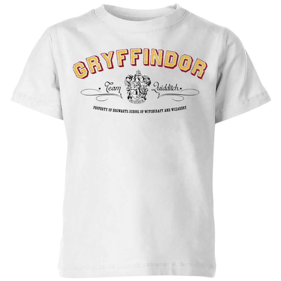 Harry Potter Gryffindor Team Quidditch Kids' T-Shirt - White