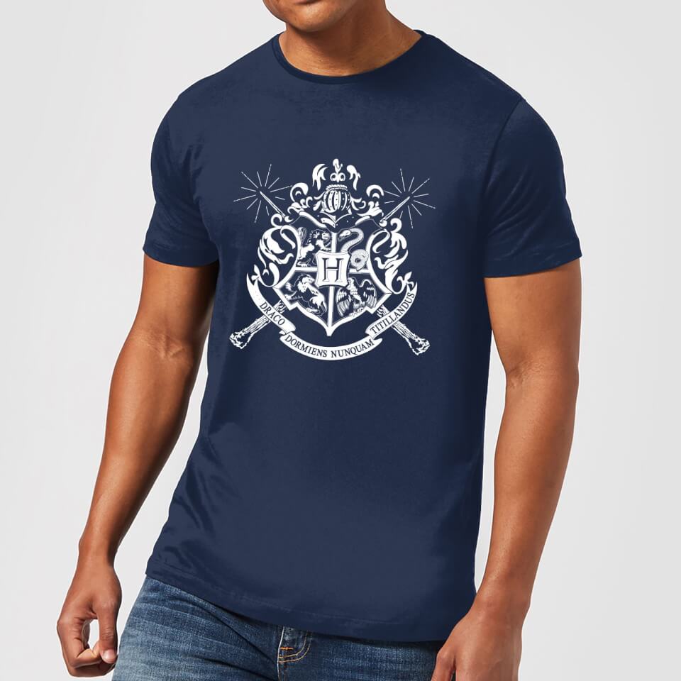 Harry Potter Hogwarts House Crest Men's T-Shirt - Navy