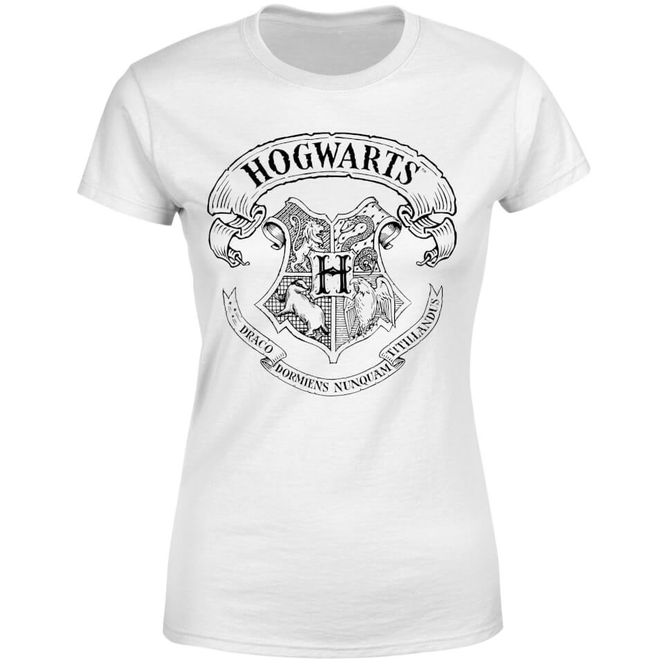 Harry Potter Hogwarts Crest Women's T-Shirt - White 3