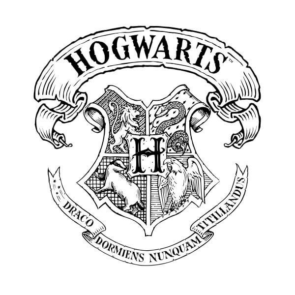 Harry Potter Hogwarts Crest Women's T-Shirt - White 0