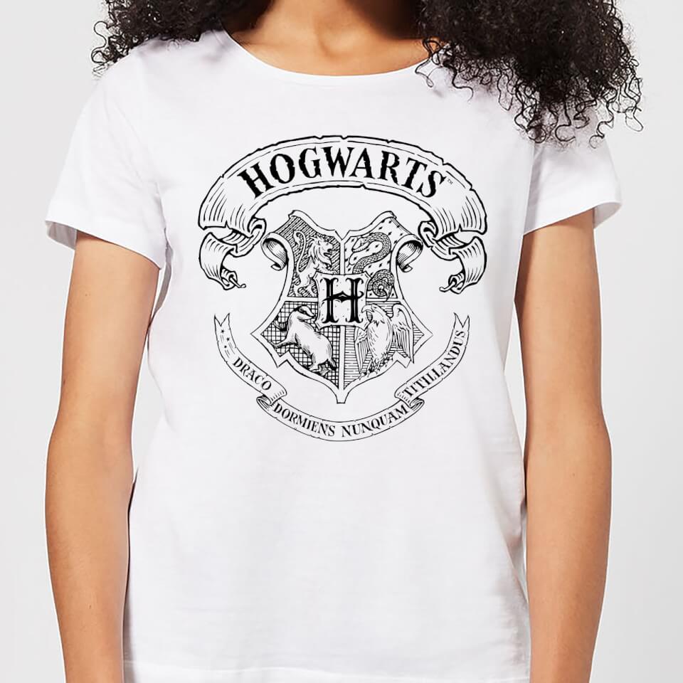 Harry Potter Hogwarts Crest Women's T-Shirt - White