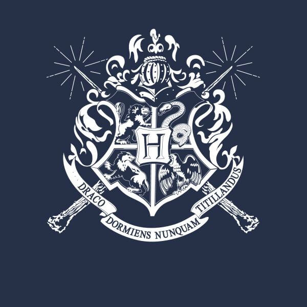Harry Potter Hogwarts House Crest Women's T-Shirt - Navy 0