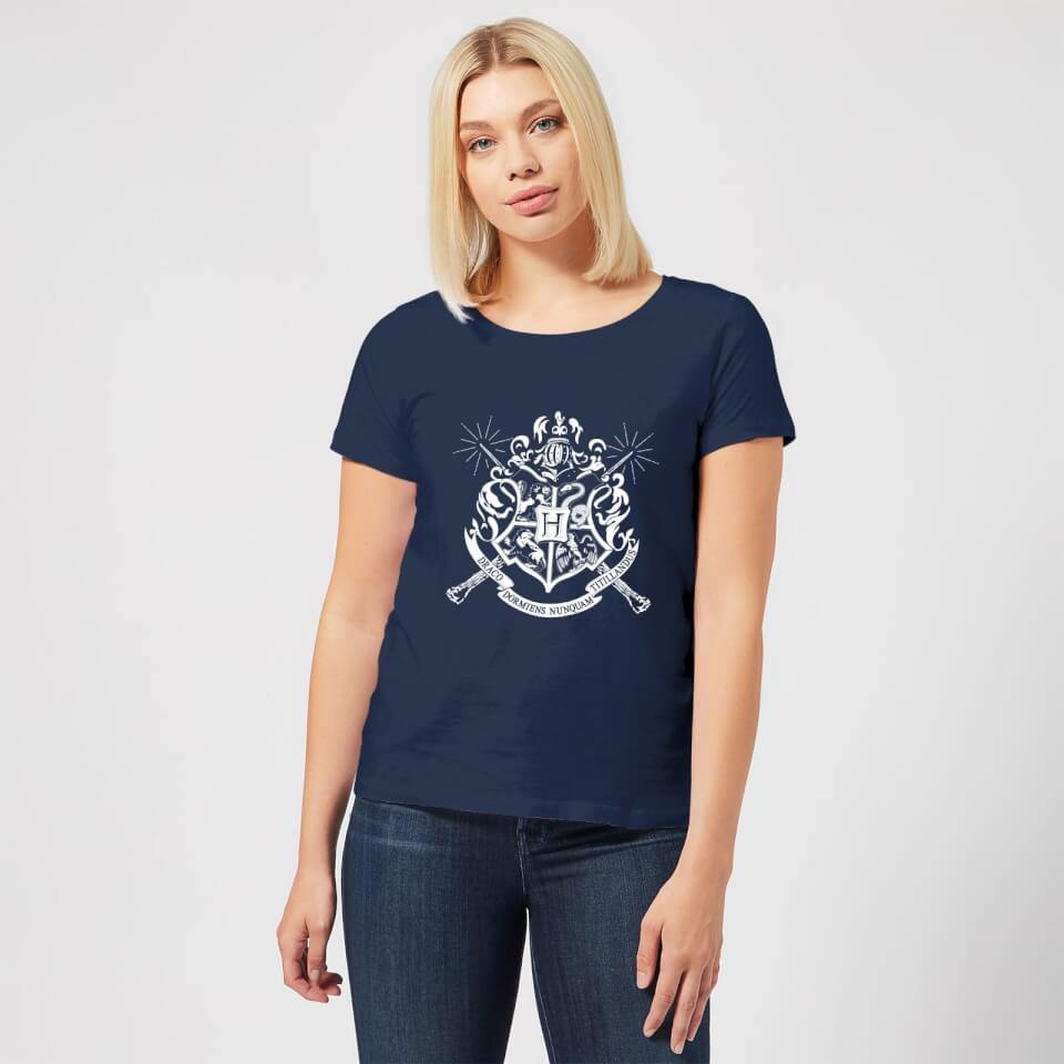 Harry Potter Hogwarts House Crest Women's T-Shirt - Navy 1