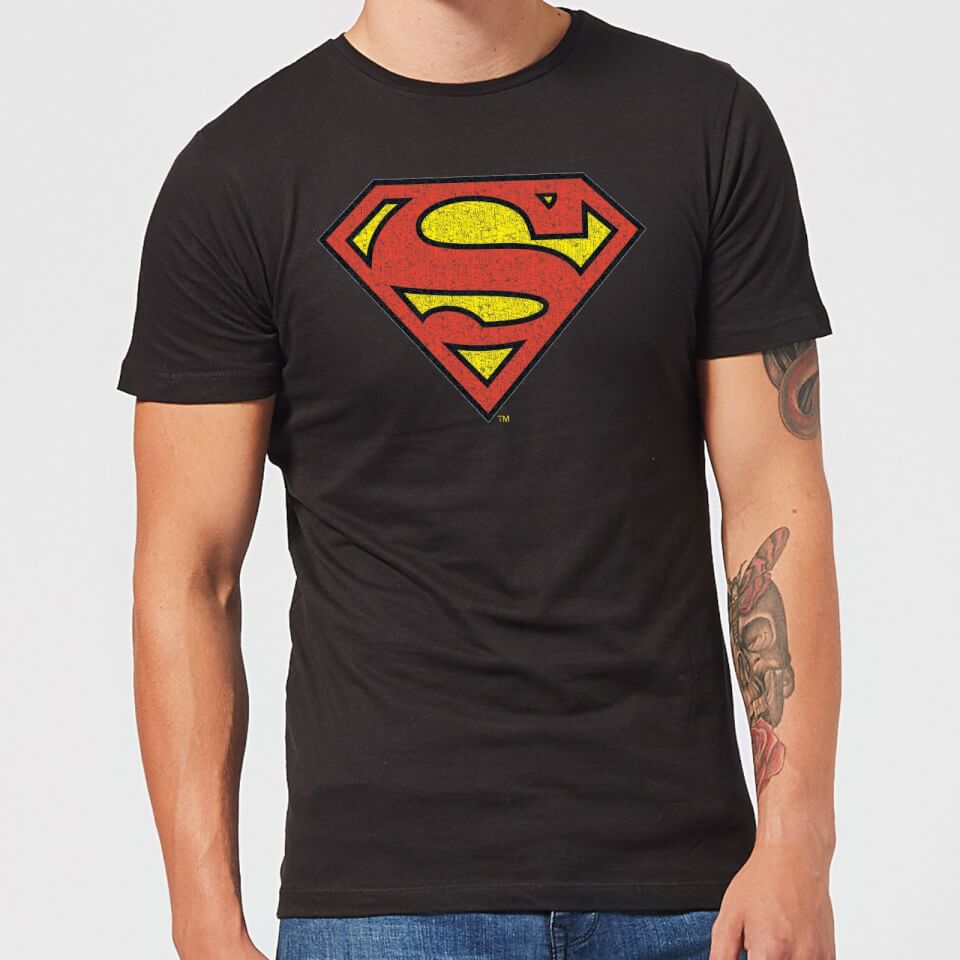 Originals Official Superman Crackle Logo Men's T-Shirt - Black