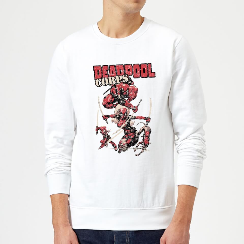 Marvel Deadpool Family Corps Sweatshirt - White