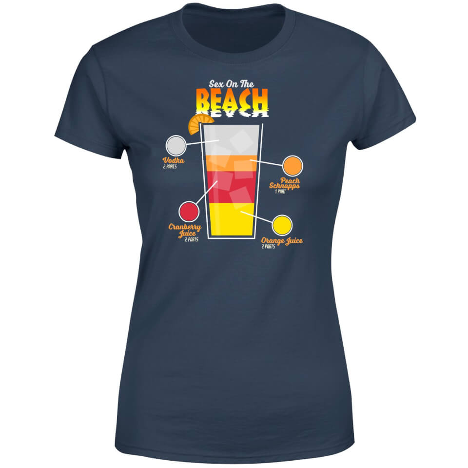 Infographic Sex On The Beach Women's T-Shirt - Navy
