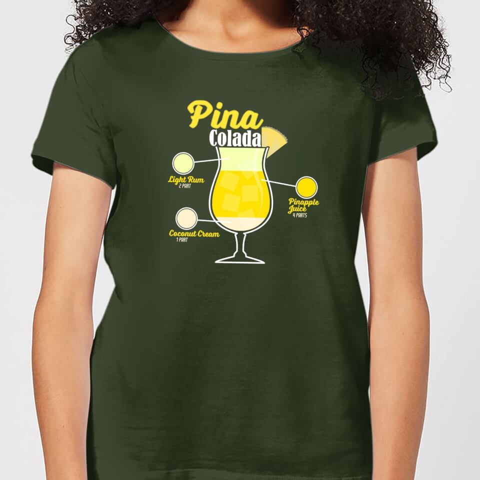 Infographic Pinacolada Women's T-Shirt - Forest Green
