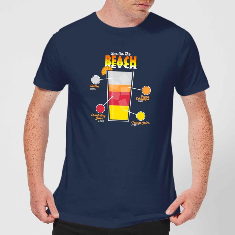 Infographic Sex On The Beach Men's T-Shirt - Navy