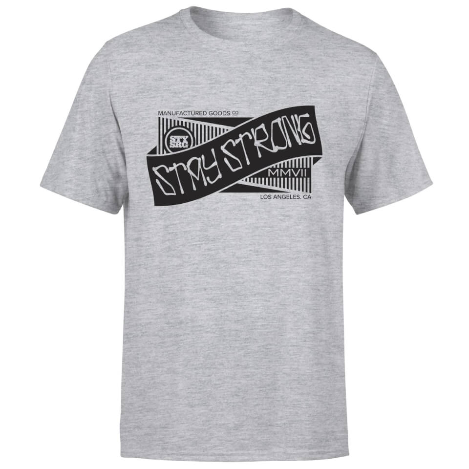 Stay Strong Ribbon Men's T-Shirt - Grey 3