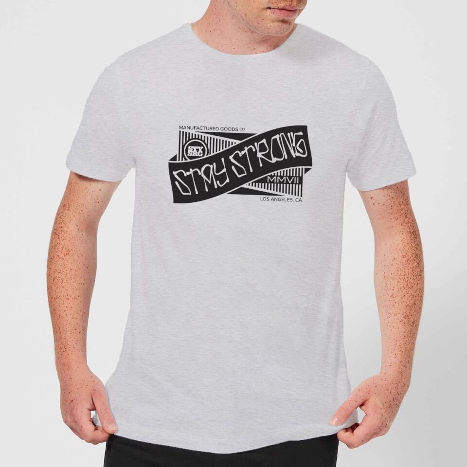 Stay Strong Ribbon Men's T-Shirt - Grey