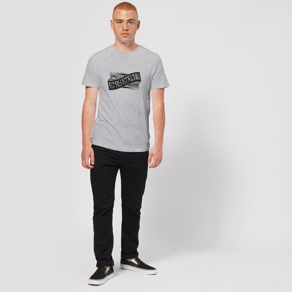Stay Strong Ribbon Men's T-Shirt - Grey 1