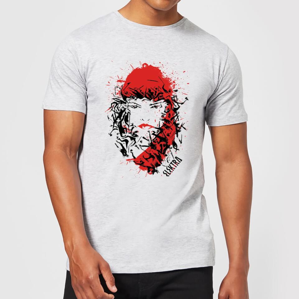 Marvel Knights Elektra Face Of Death Men's T-Shirt - Grey