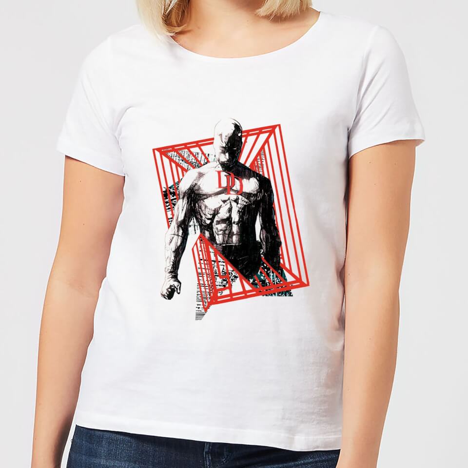 Marvel Knights Daredevil Cage Women's T-Shirt - White