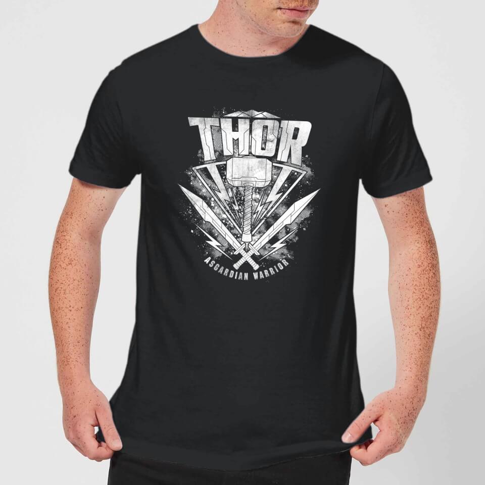 Marvel Thor Ragnarok Thor Hammer Logo Men's T-Shirt - Black