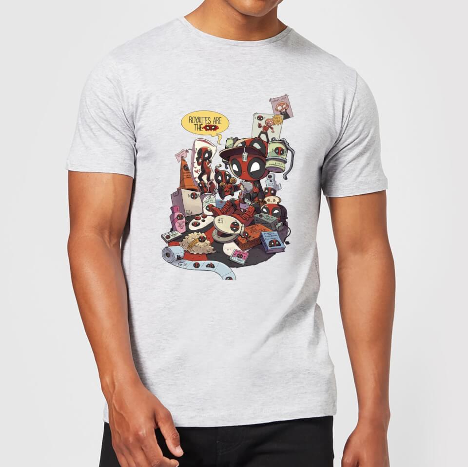 Marvel Deadpool Merchandise Royalties Men's T-Shirt - Grey