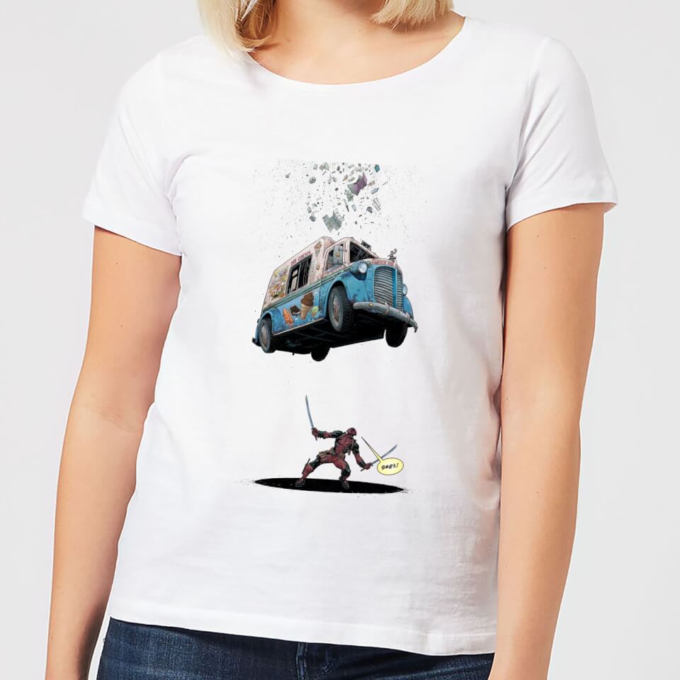 Marvel Deadpool Ice Cream Women's T-Shirt - White