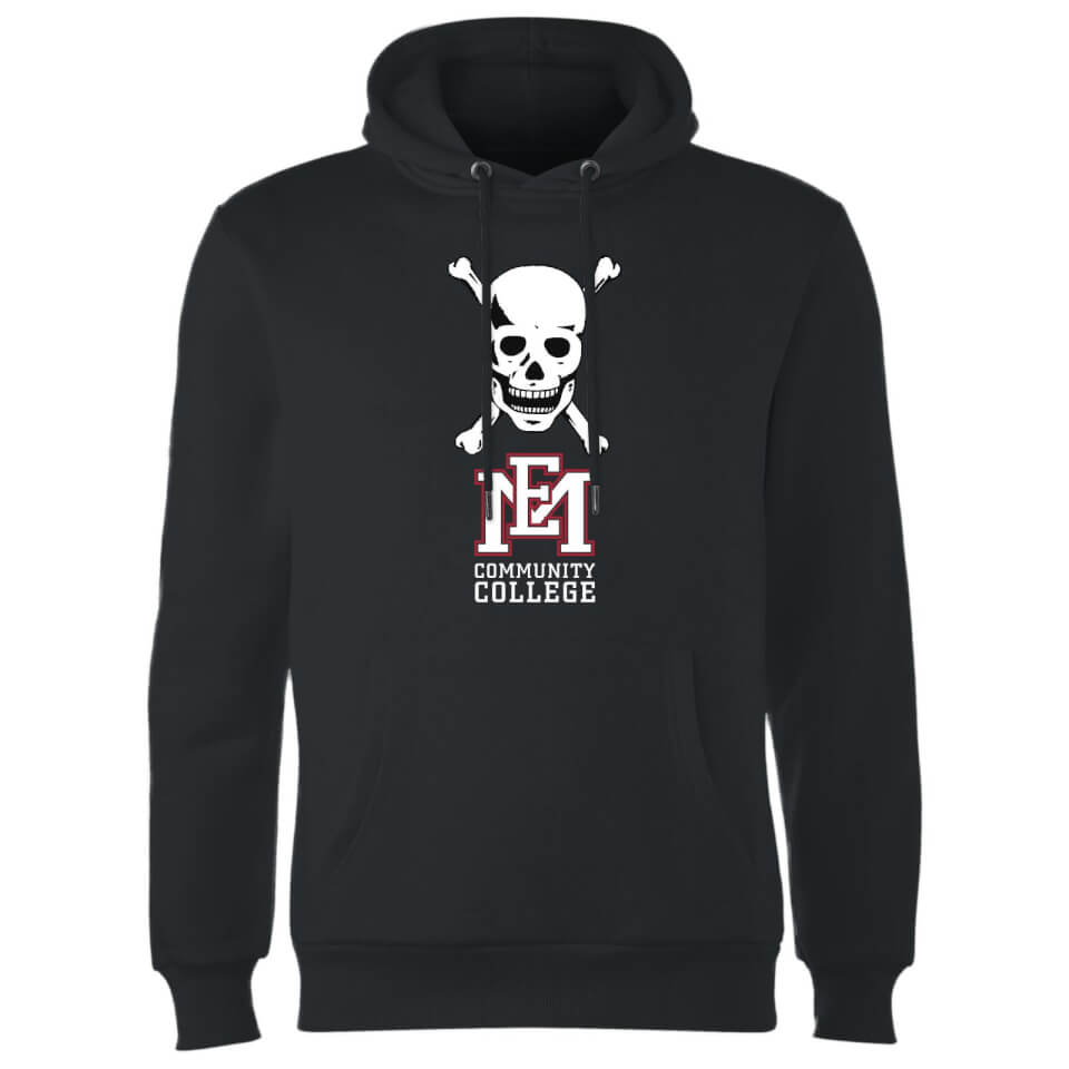 East Mississippi Community College Skull and Logo Hoodie - Black