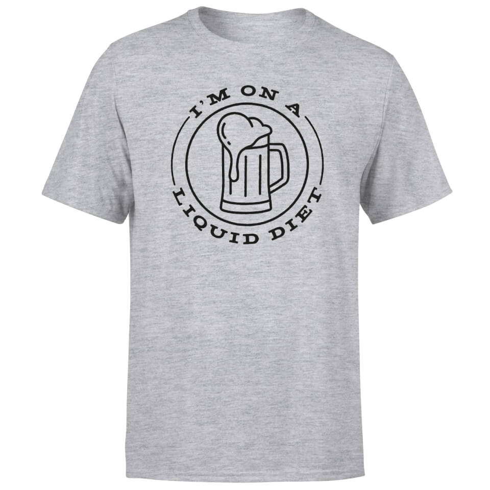 Liquid Diet Beer Men's T-Shirt - Grey