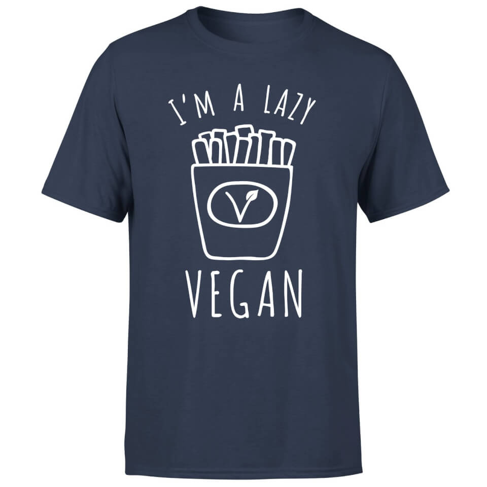 Lazy Vegan Men's T-Shirt - Navy