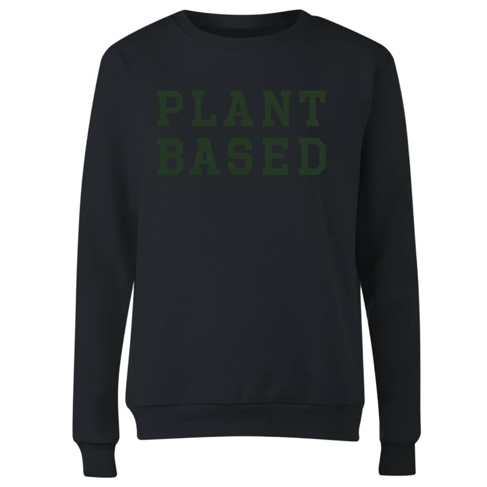 Plant Based Women's Sweatshirt - Black