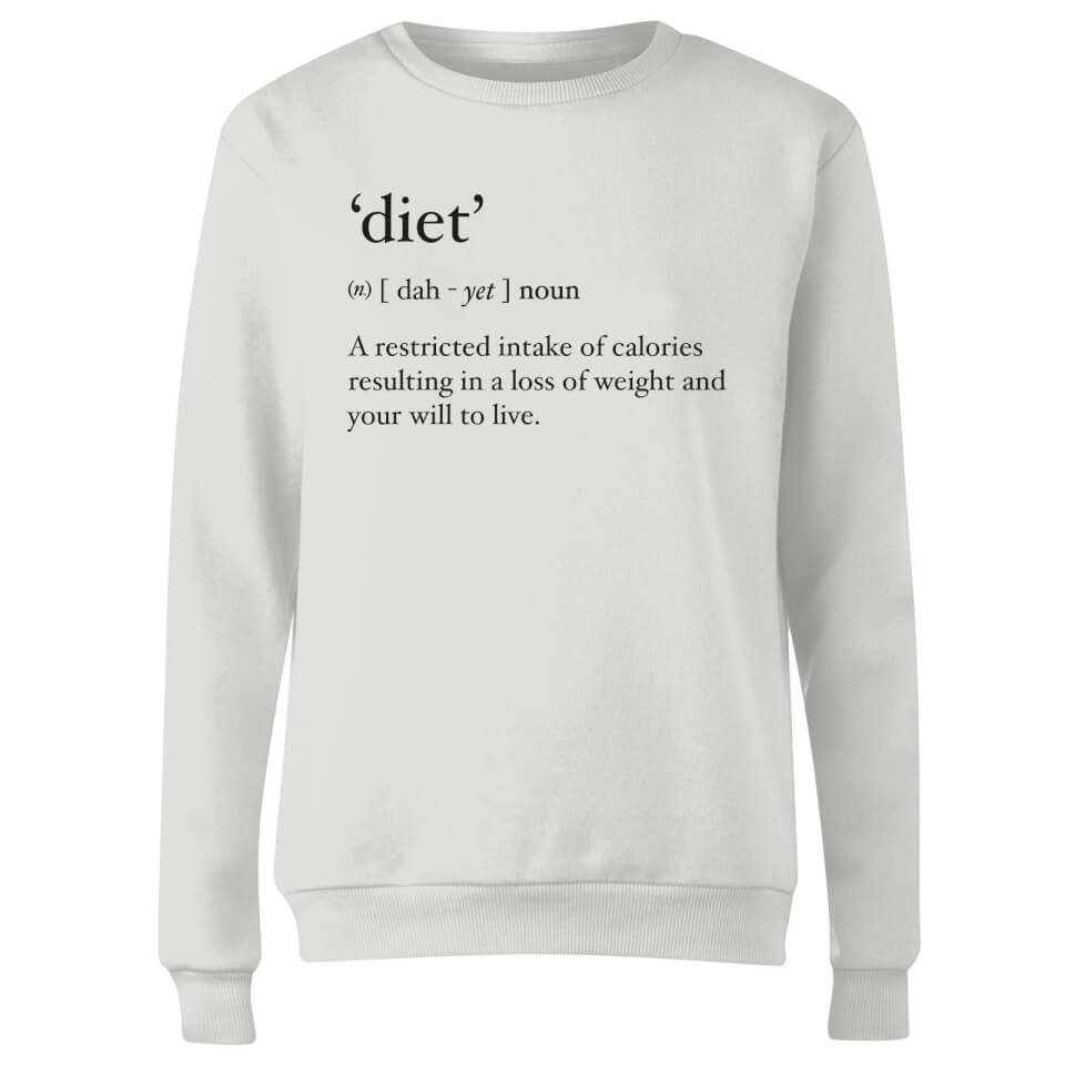 Dictionary Diet Women's Sweatshirt - White