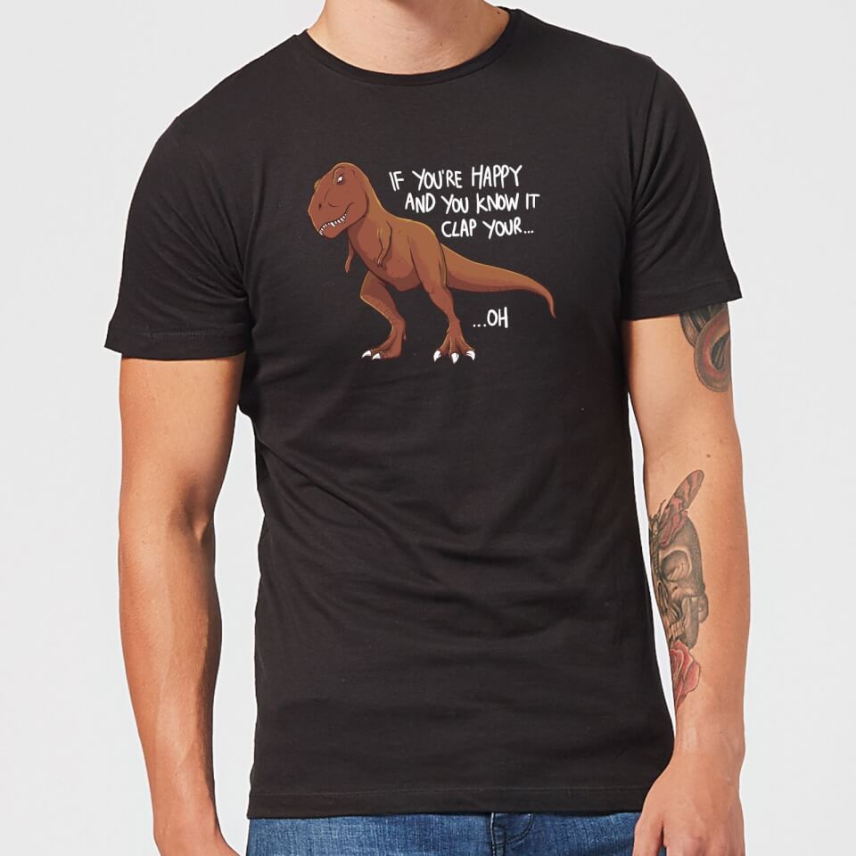 If You're Happy And You Know It Men's T-Shirt - Black