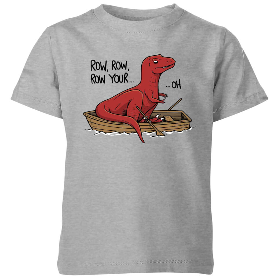 Row Row Row Your Boat Kids' T-Shirt - Grey