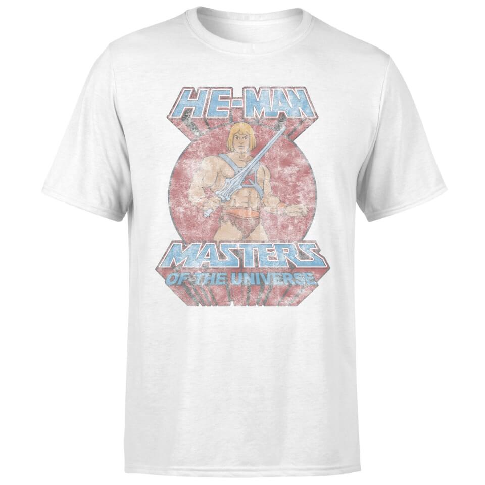 He-Man Faded Men's T-Shirt - White