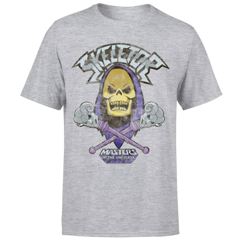 He-Man Skeletor Distressed Men's T-Shirt - Grey