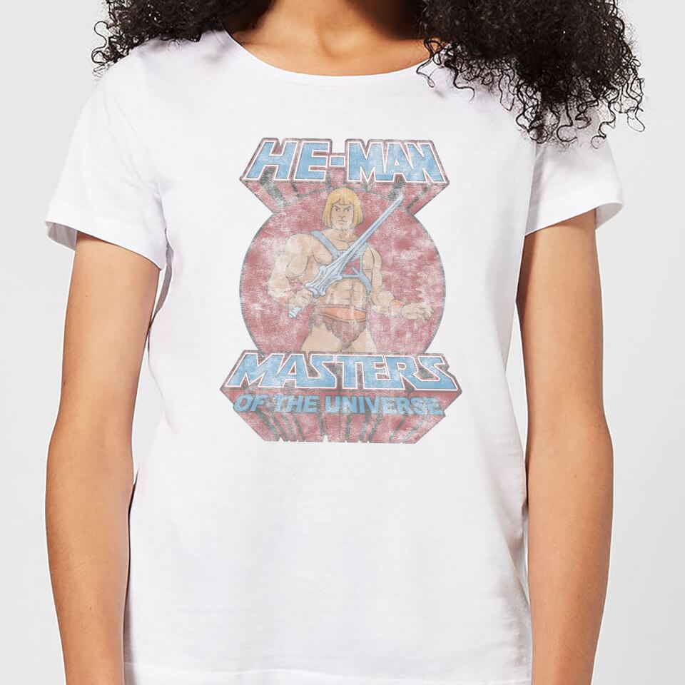 He-Man Faded Women's T-Shirt - White