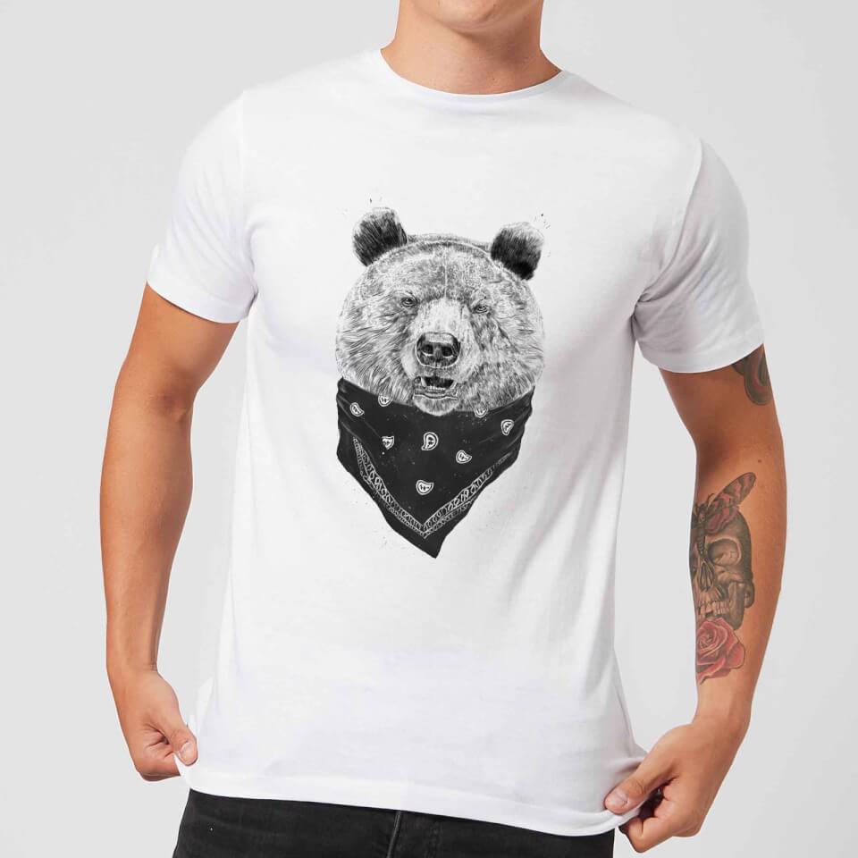 Balazs Solti Bandana Panda Men's T-Shirt - White