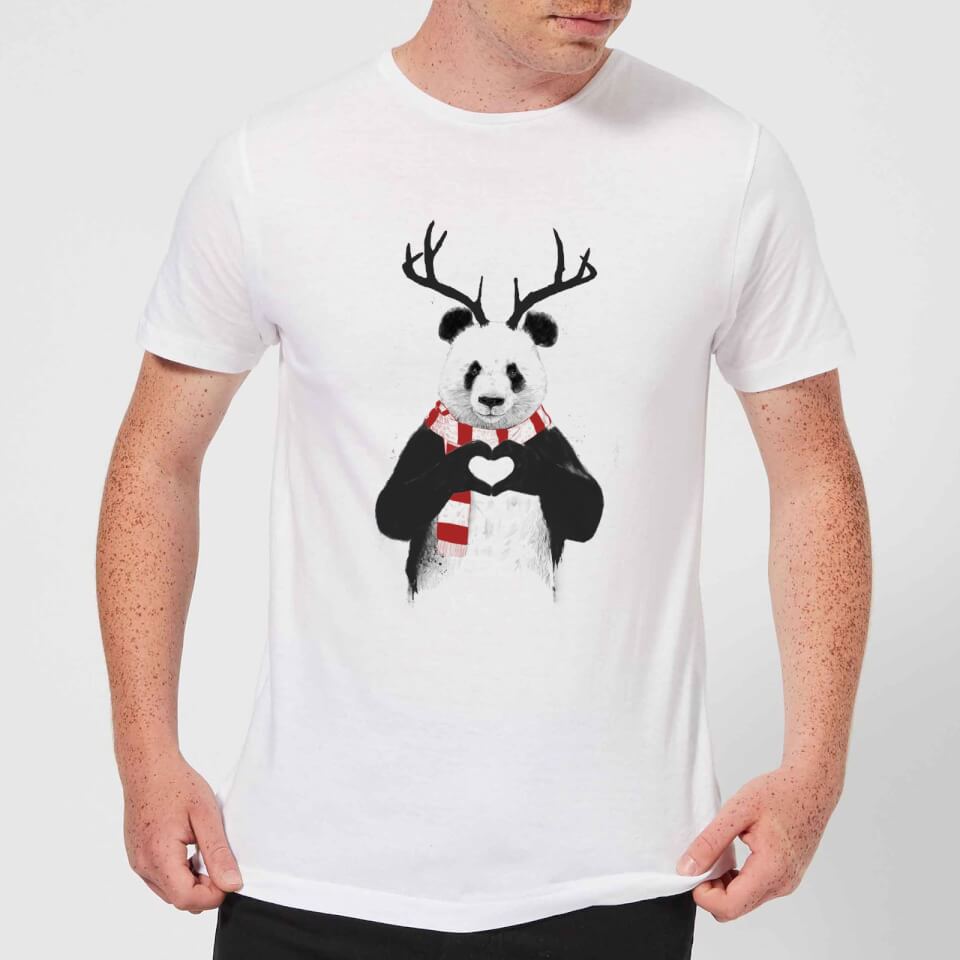 Balazs Solti Winter Panda Men's T-Shirt - White