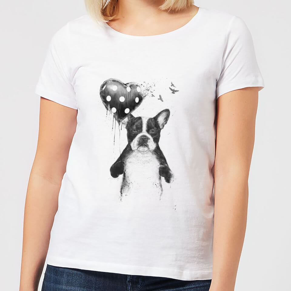 Balazs Solti Bulldog And Balloon Women's T-Shirt - White