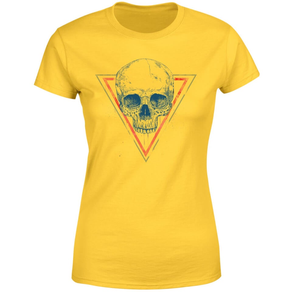 Balazs Solti Skull Women's T-Shirt - Yellow