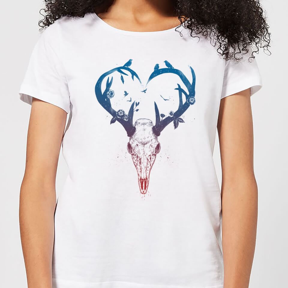 Balazs Solti Antlers Women's T-Shirt - White
