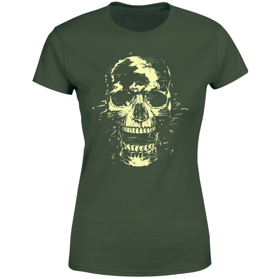 Balazs Solti Skull Women's T-Shirt - Forest Green