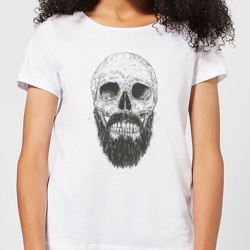 Balazs Solti Bearded Skull Women's T-Shirt - White