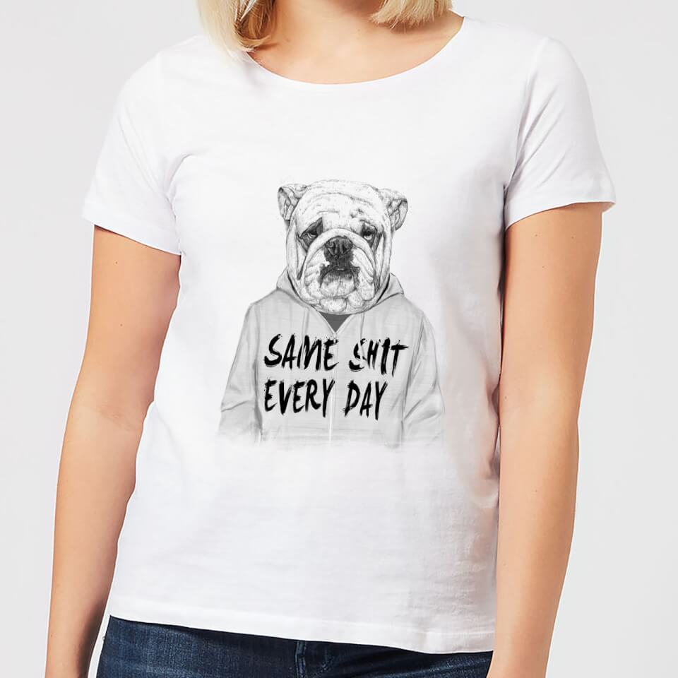 Balazs Solti Same Shit Every Day Women's T-Shirt - White