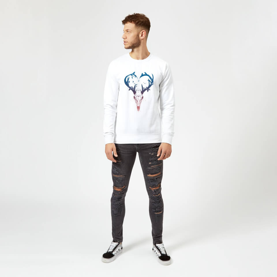 Balazs Solti Antlers Sweatshirt - White 1