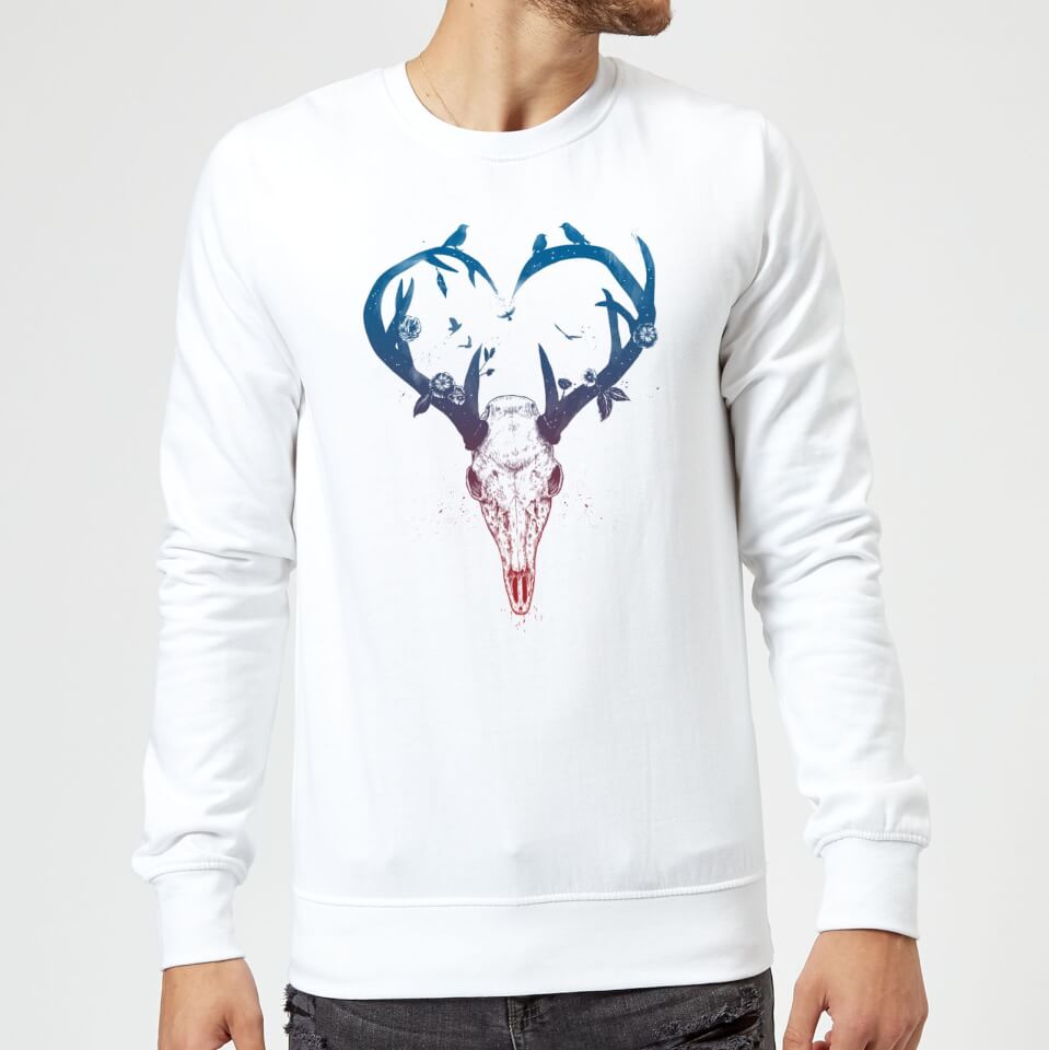 Balazs Solti Antlers Sweatshirt - White