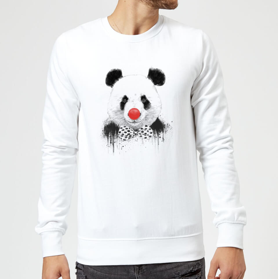 Balazs Solti Red Nosed Panda Sweatshirt - White
