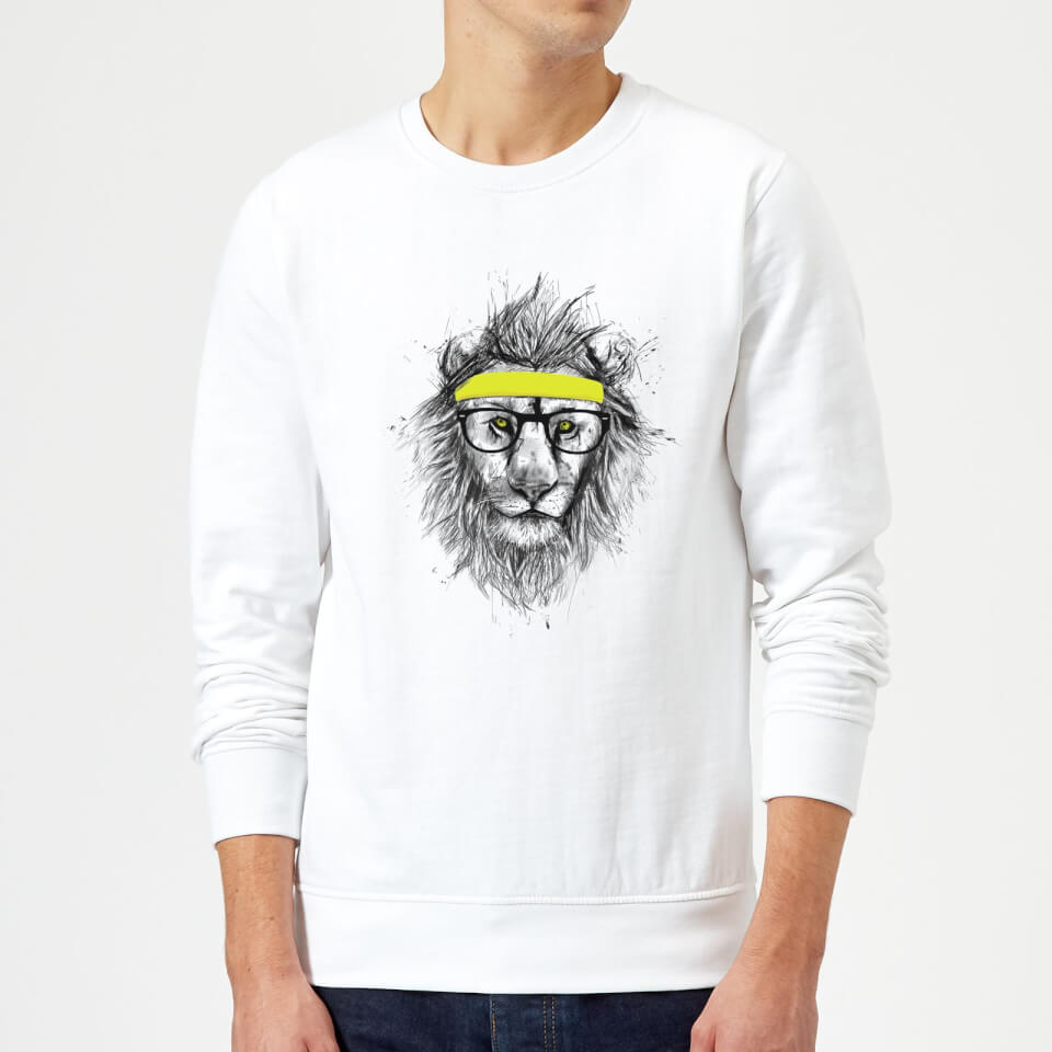 Balazs Solti Lion And Sweatband Sweatshirt - White