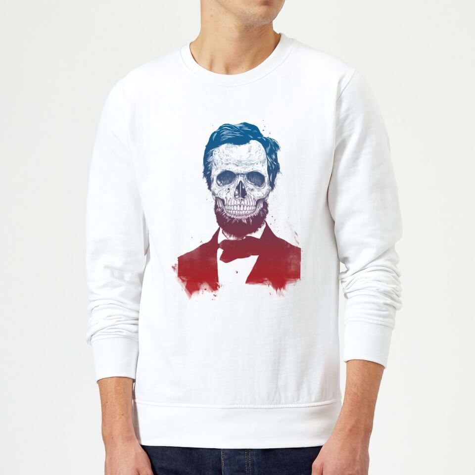 Balazs Solti Suited And Booted Skull Sweatshirt - White
