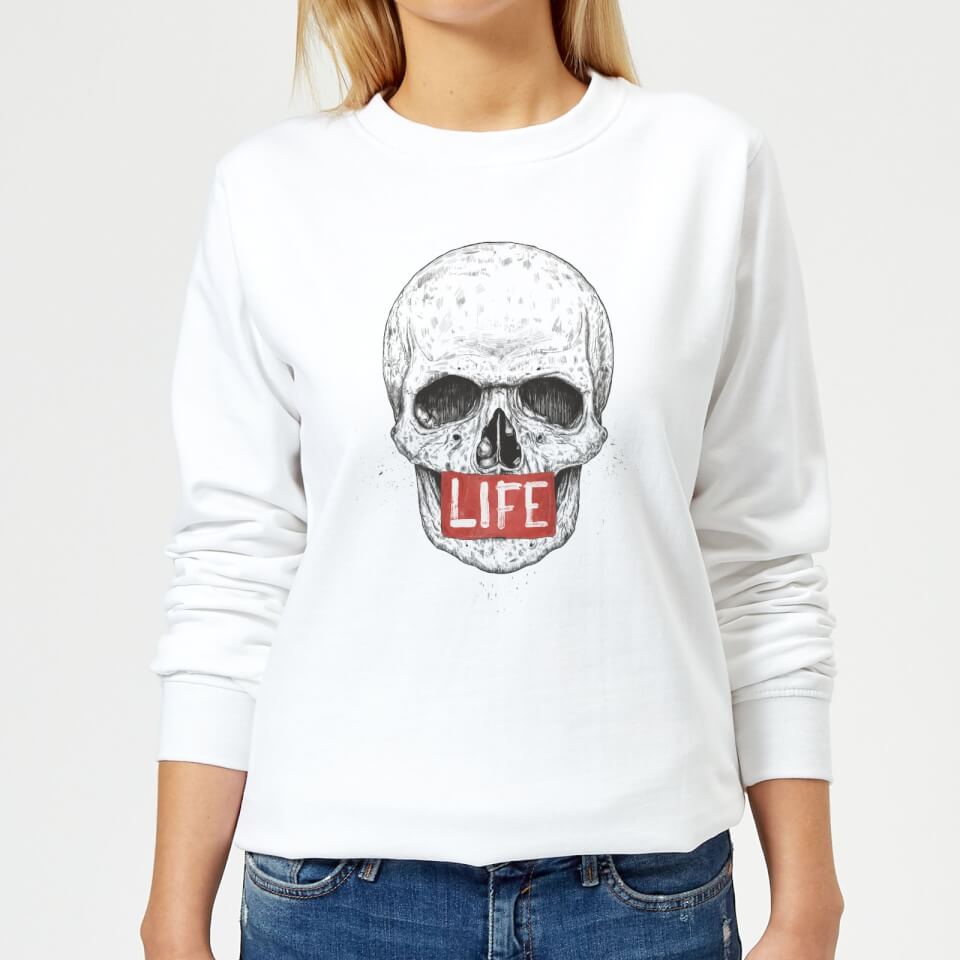 Life Skull Women's Sweatshirt - White