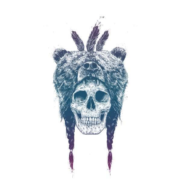 Bear Head Women's Sweatshirt - White 0