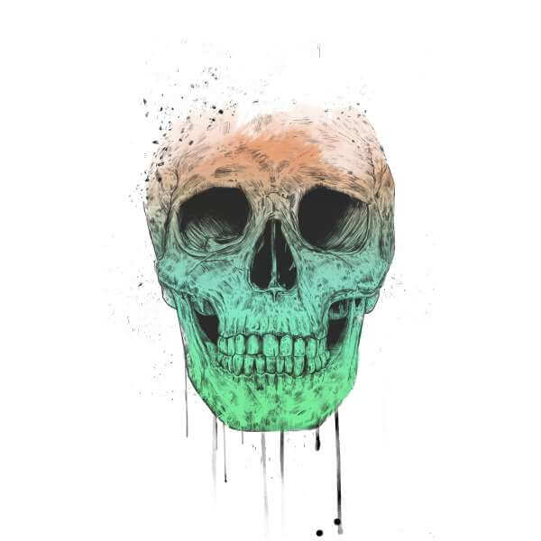 Skull Women's Sweatshirt - White 0